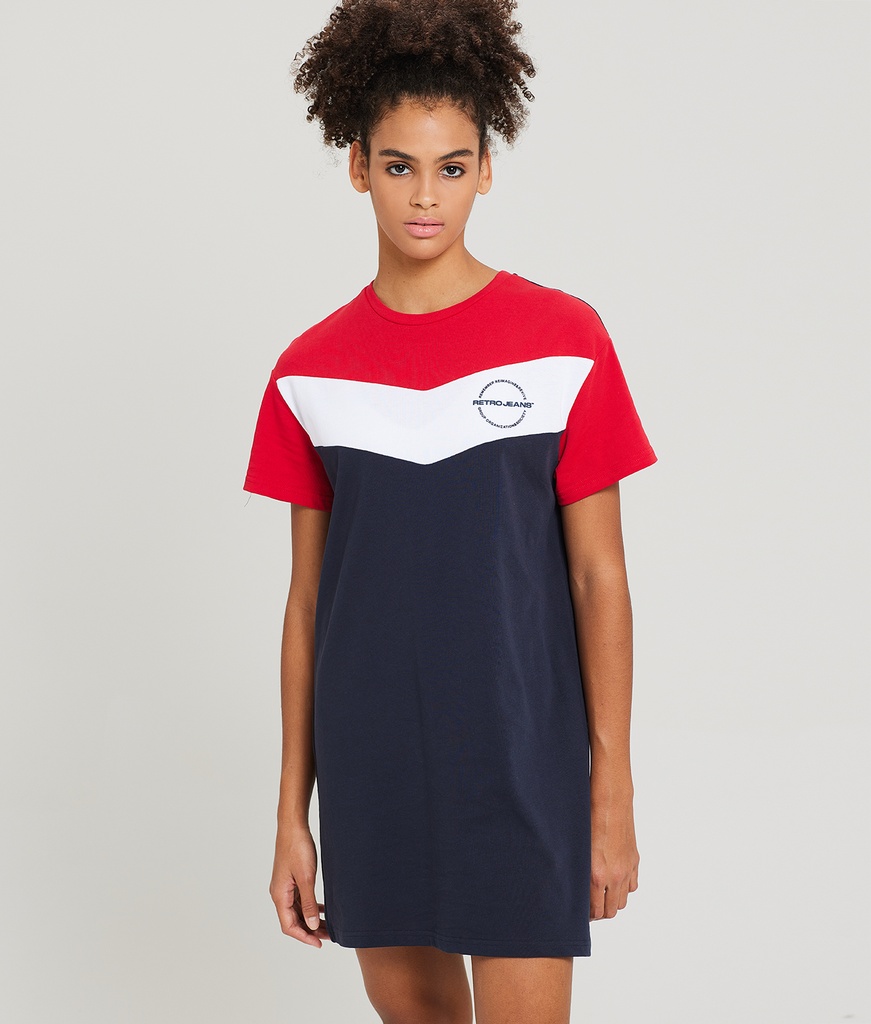 Liane Tunic Jersey Dress, Dark Blue