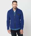 Gonzalo Zip Cardigan, Blue