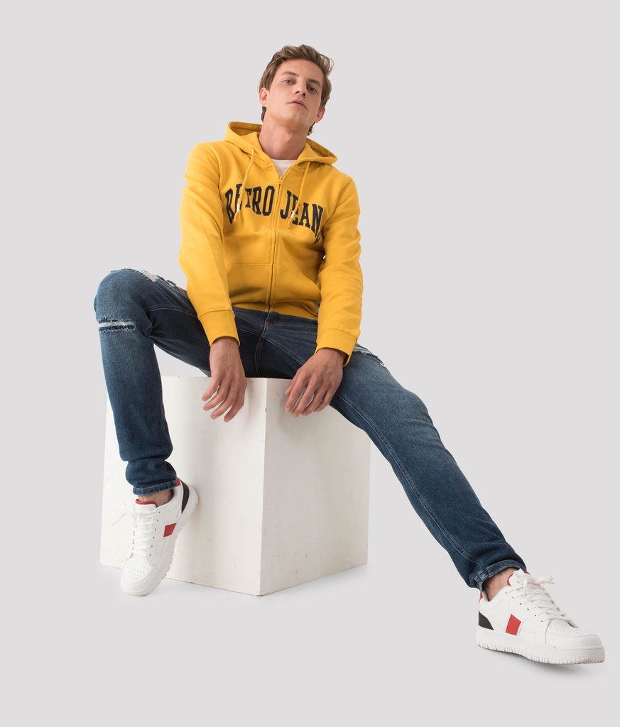 Midewin Zipup Hoodie Jogging Top, Yellow