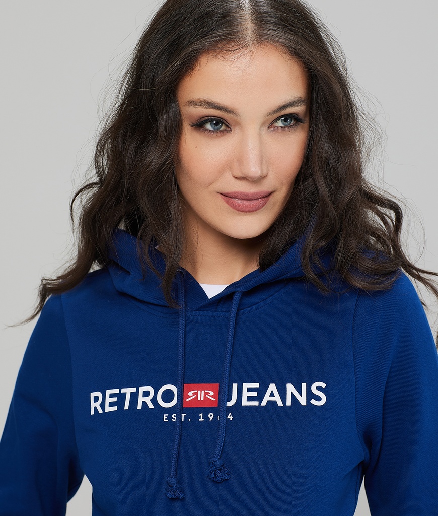 Gianna Hoodie Jogging Top, Dark Blue