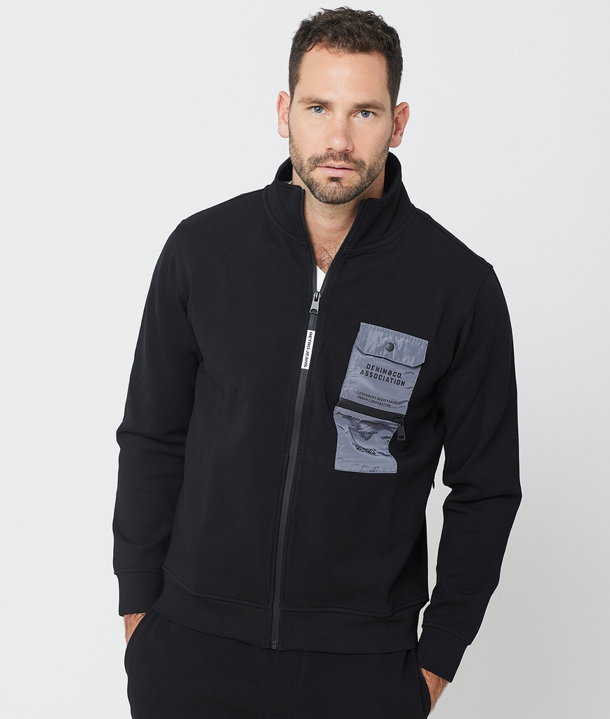 Igora Zipup Jogging Top, Black