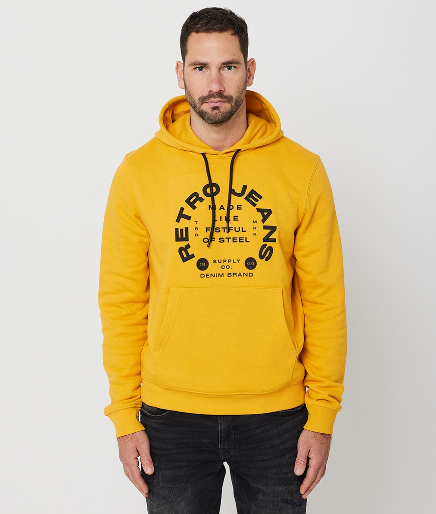 Amado Hoodie Jogging Top, Yellow