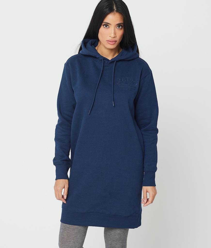 Yvette Jogging Jogging Dress, Dark Blue