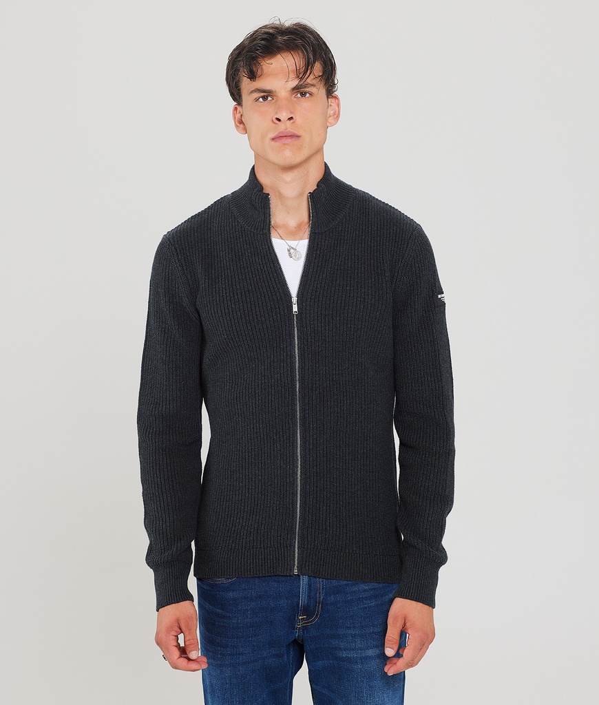 Dario Sweater, Black Melange