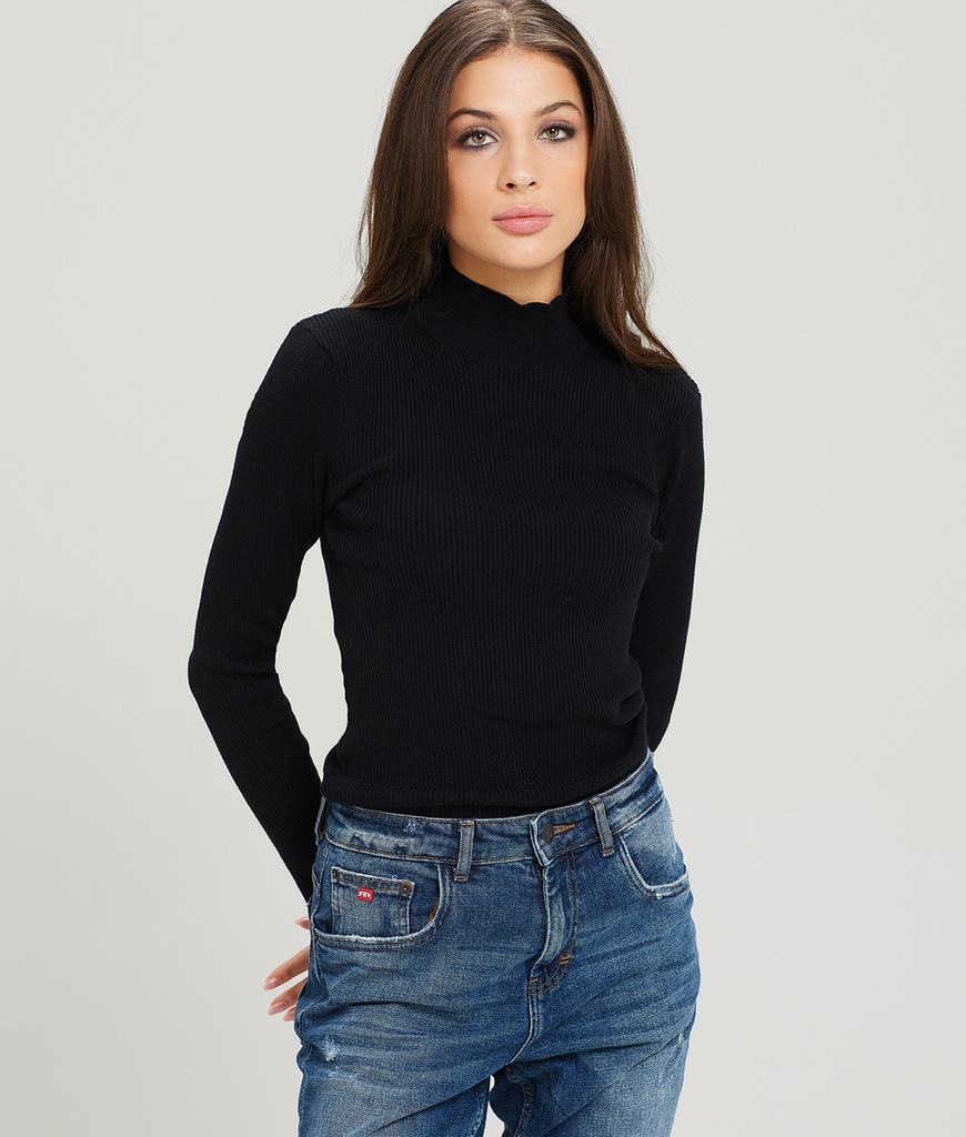 Lignum Turtleneck Sweater, Black