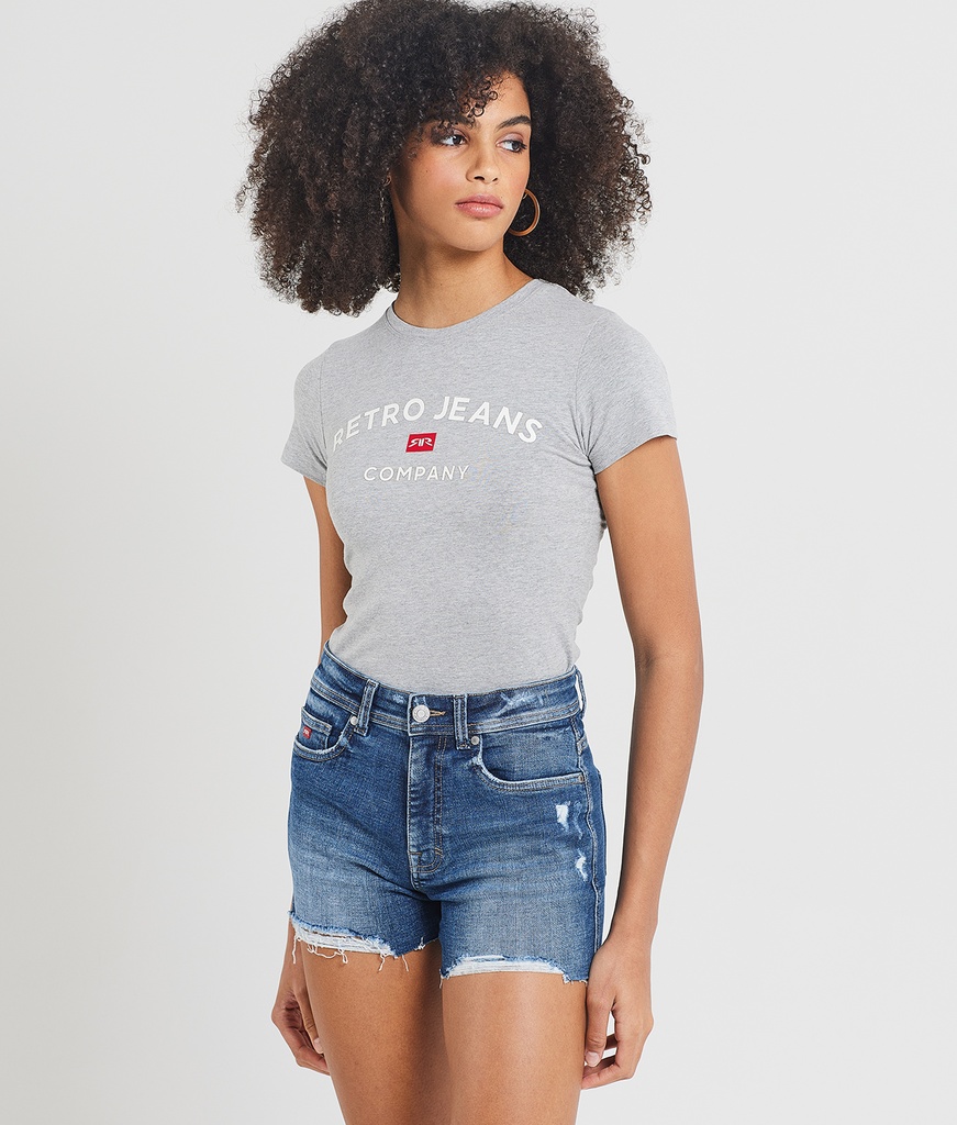 Melina T-Shirt, Light Grey Melange