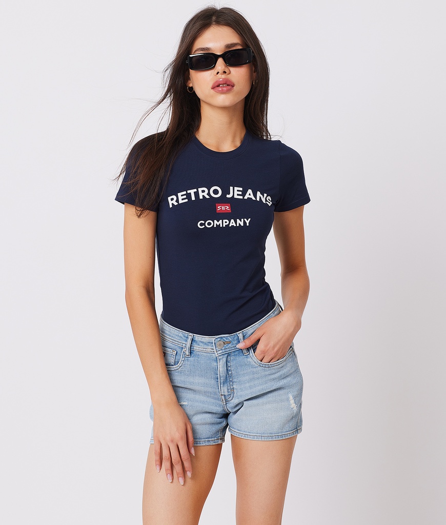 Rr Crew W T-Shirt, Navy Blue
