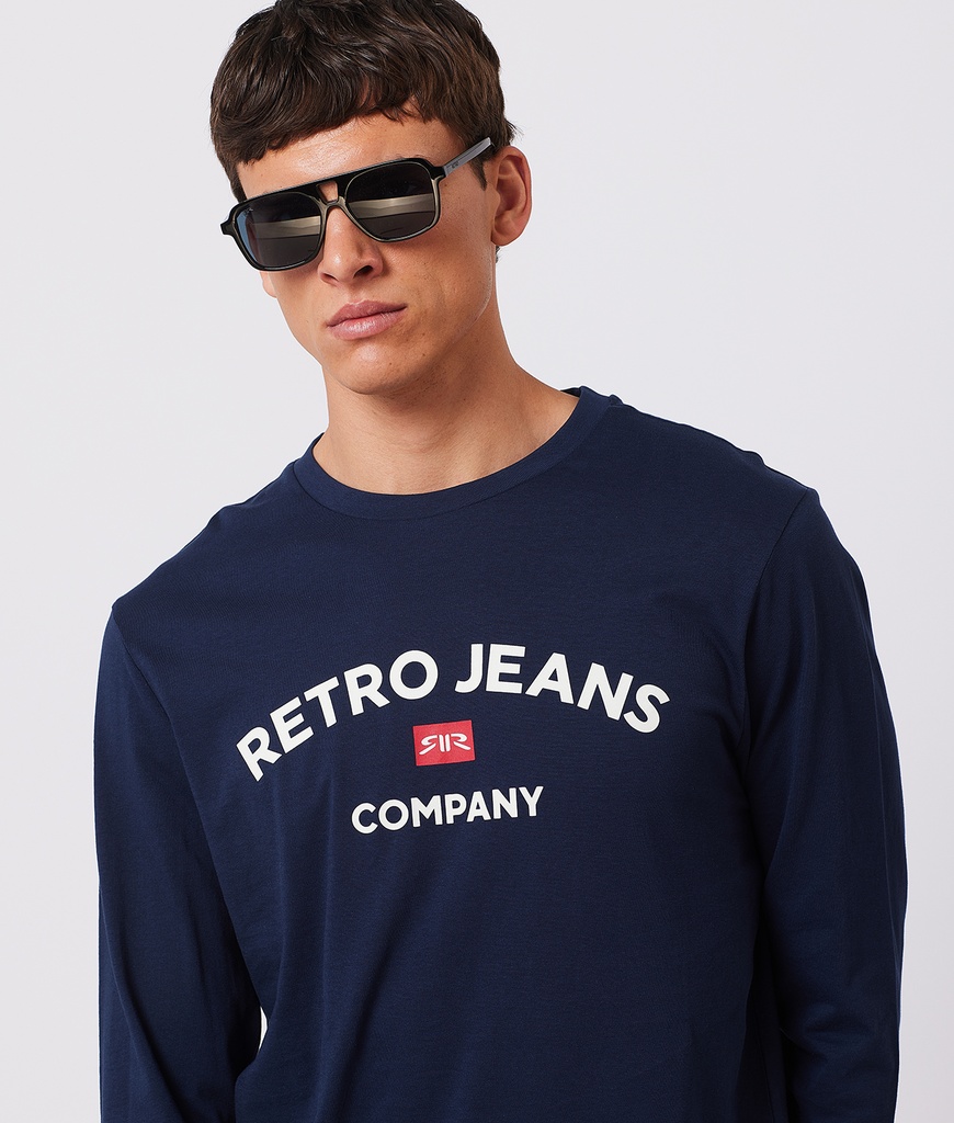 Rr Crew M Long Sleeves, Dark Blue