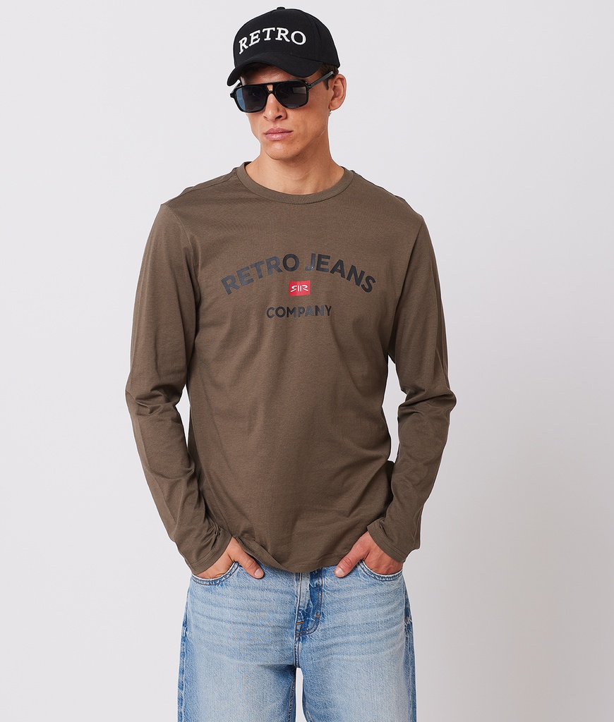 Rr Crew M Long Sleeves, Olive Night