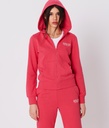 Piper Zip Hoodie Jogging Top, Raspberry