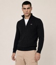 Gabriel Half Zip Sweater, Black