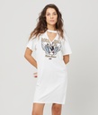 Alpine Tunic Jersey Dress, White