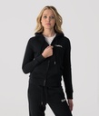 Daisy Zip Jogging Top, Black