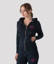 Syracuse Zip Hoodie Jogging Top, Dark Blue