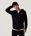 Edon Zip Hoodie Jogging Top, Black