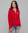 Anise Zip Jogging Top, Red