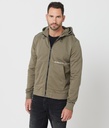 Acey Zip Hoodie Jogging Top, Khaki