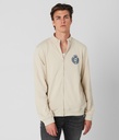 Harald Zipup Jogging Top, Sand