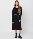 Pavlova Midi Knitted Dress, Black