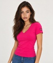 Joy V T-Shirt, Fuxia