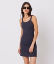 Piper Mini Woven Dress, Anthracite