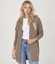 Anastacia Cardigan, Brown Melange